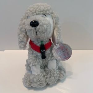 Coca-Cola French Poodle “Strudel” Gray Plush 1999 International Collection W/Tag